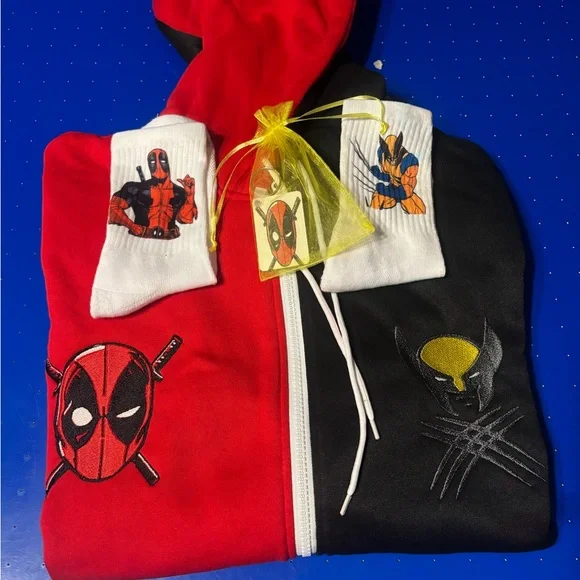 Deadpool and Wolverine sweater set